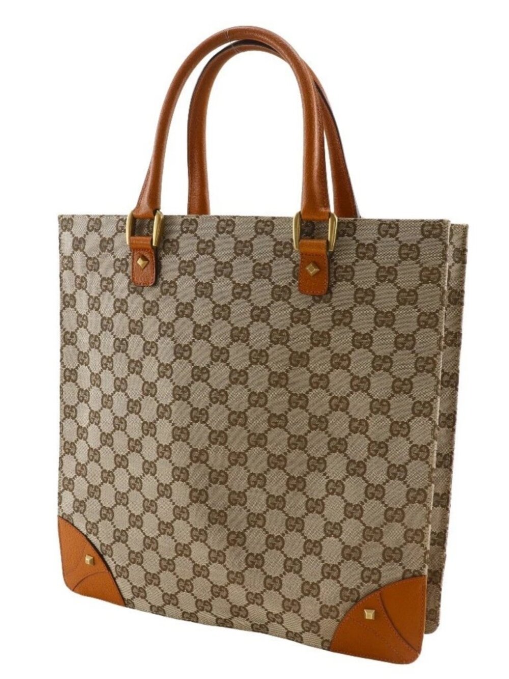 GUCCI Tote Bag Handbag 120898 Brown GG canvas unisex - Picture 2 of 12